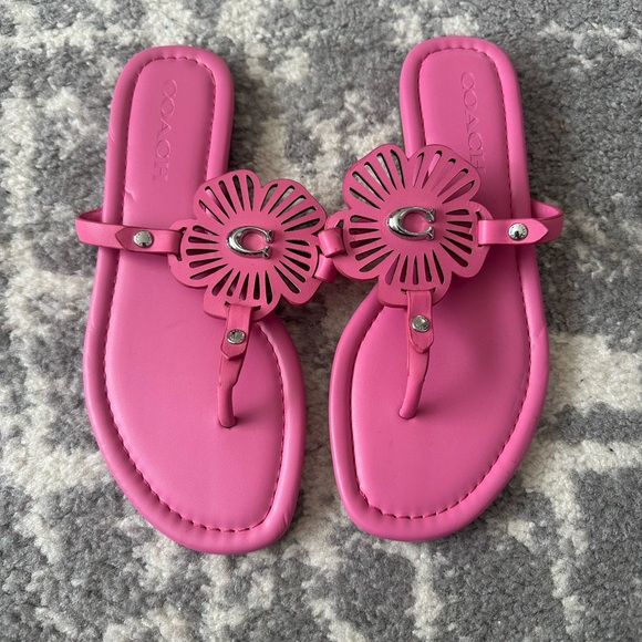 Coach JULIA Petunia Pink Sandals 5.5 - Picture 5 of 5